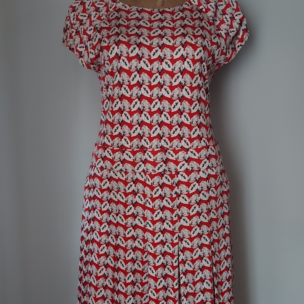Tory Burch Floral Pattern Dress Size L